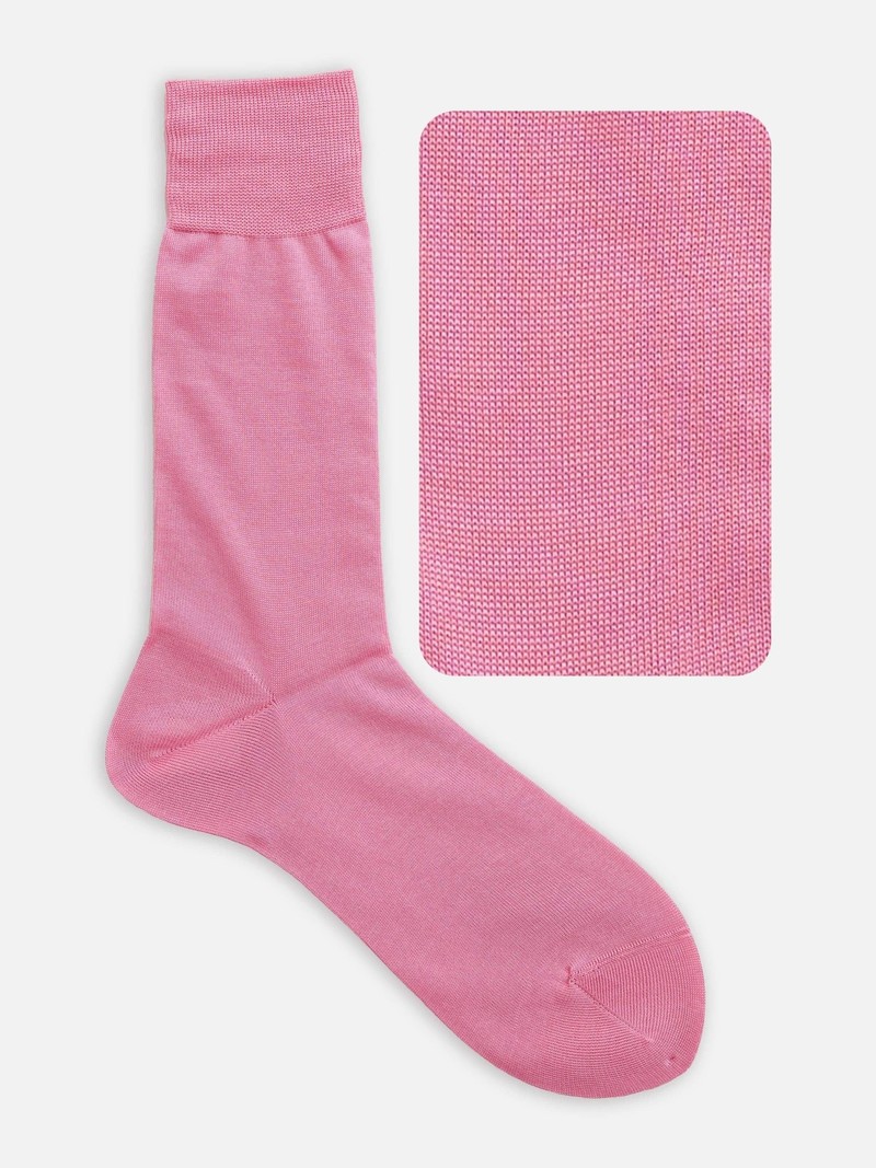 100% Cotton Plain Mid-Calf Socks L
