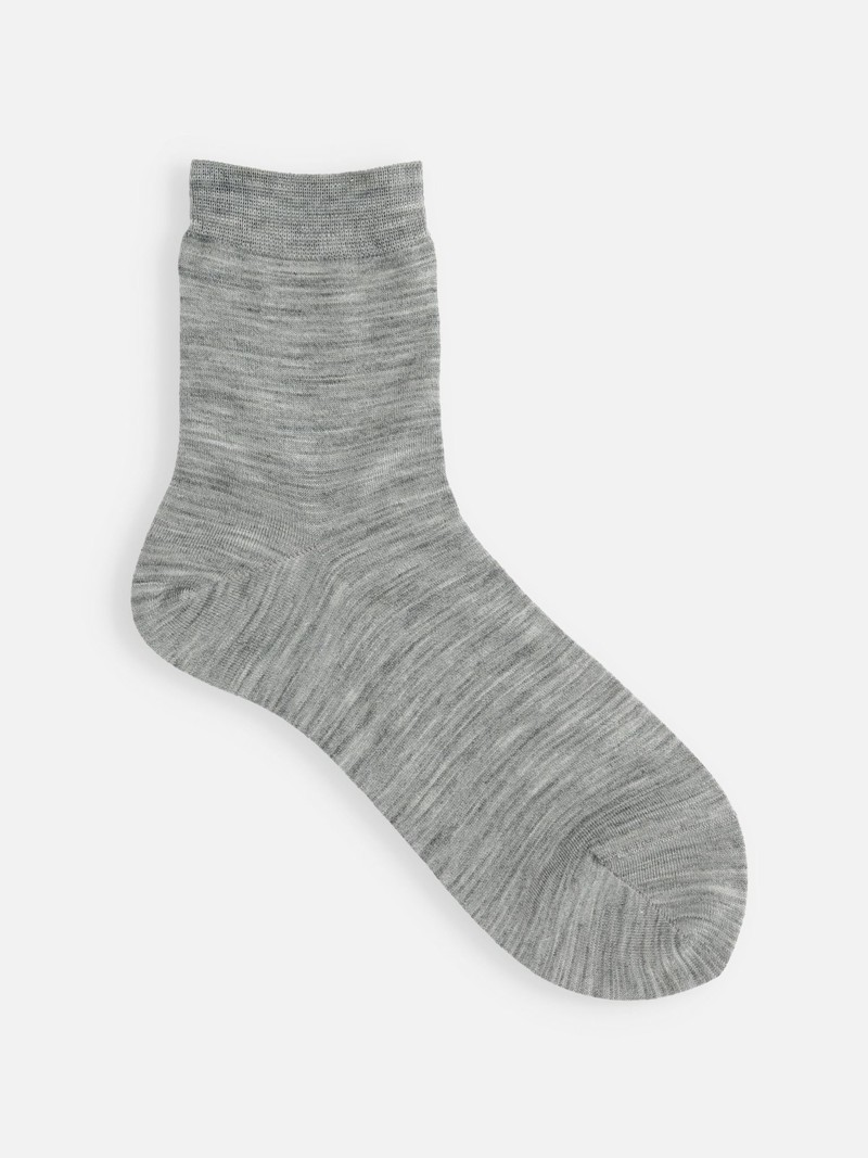 Premium Finest Merino effen lage ronde sokken