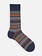 Multi-Stripe Crew Socks L