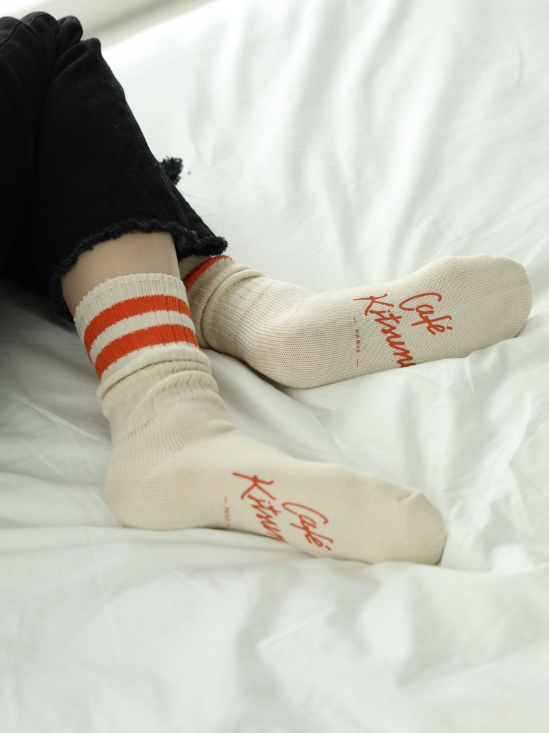 Cafe Kitsuné Top Line Crew Socks S