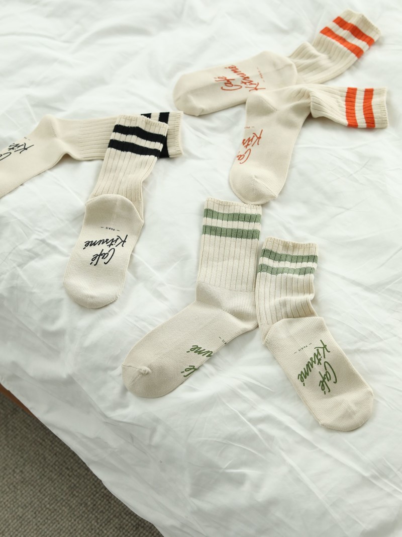 Cafe Kitsuné Top Line Crew-Socken S