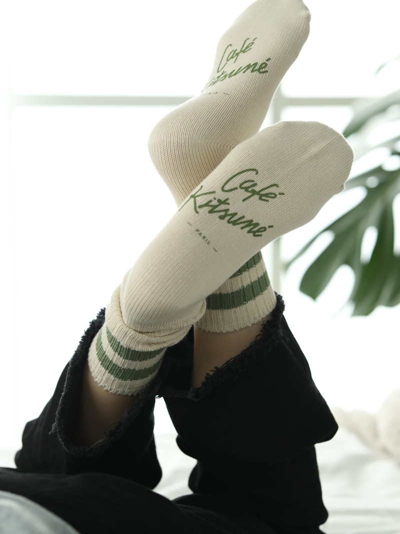 Cafe Kitsuné Top Line Crew Socks M