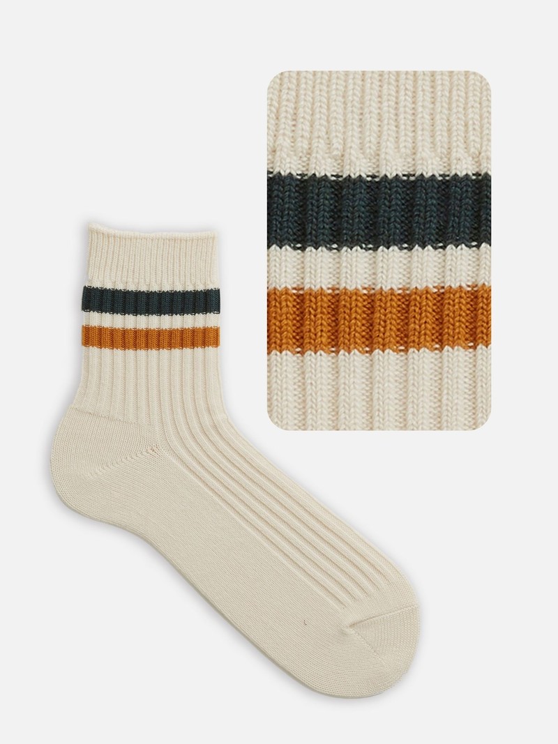 Top Lines Ribbed Short Socks M