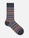 Mi-chaussette multi-rayures M