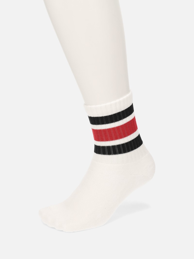 Sportliche American Rib Pile Crew Socken M