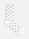 Lamé Heart Pattern Crew Socks