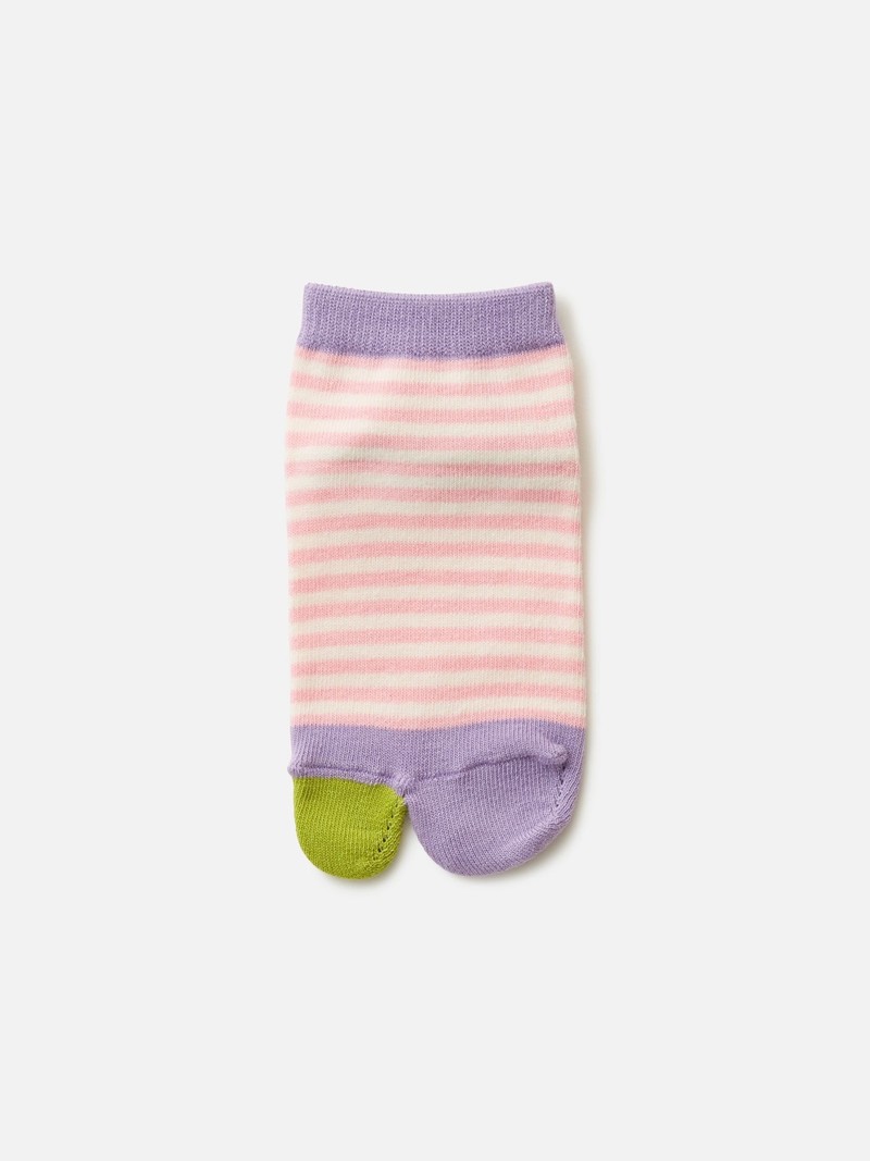 Kids Stripe Tabi Socks 13-15 cm