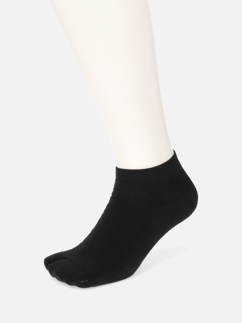 Chaussette courte Tabi unie éponge M
