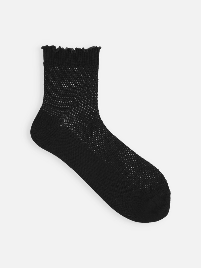 Mellow Top Mesh Low Crew Socken