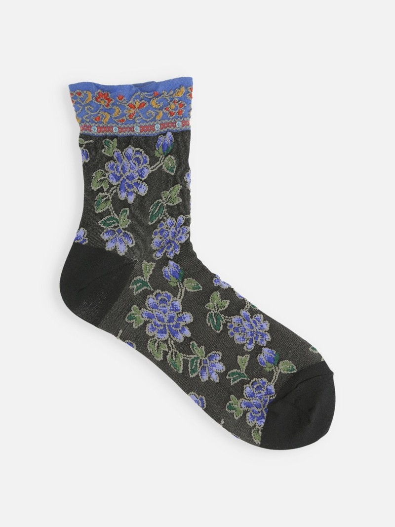 Float Oriental Flower Low Crew Sokken