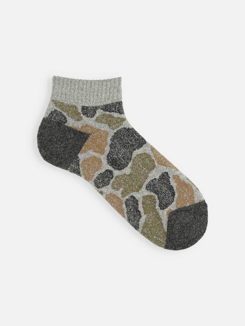 Camouflage Duck Pile Ankle Socks M
