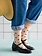Transparente Crew-Socken mit Dailsy-Muster