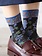 Float Oriental Flower Low Crew Socken