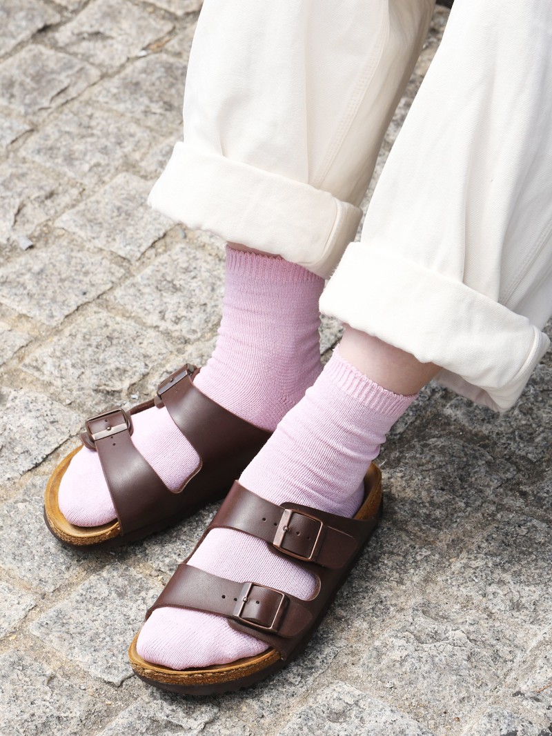 Washi Plain Casual Short Socks