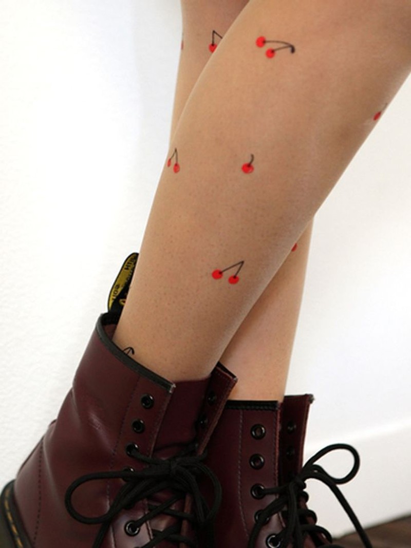 Collant tatouages cerises