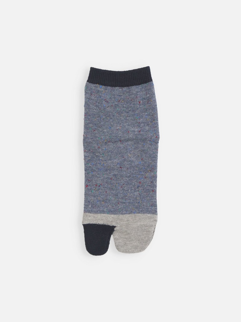 Melierte Tabi-Socken für Kinder, 16–18 cm