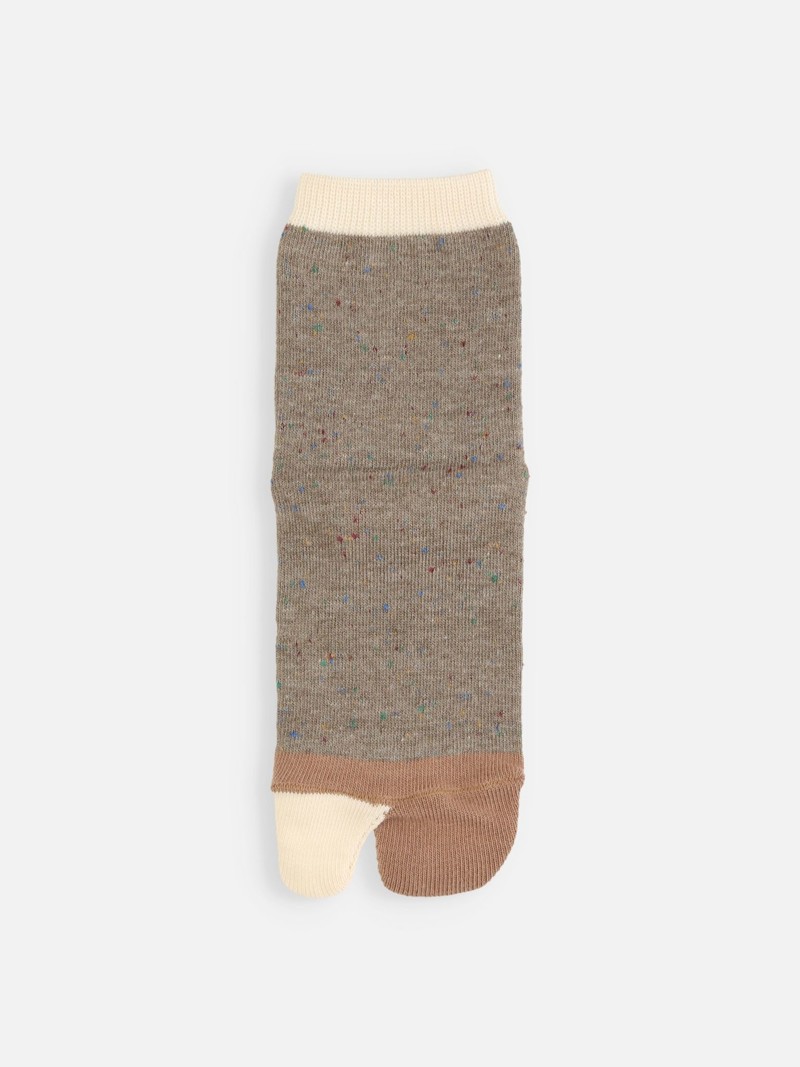 Kids Heathered Tabi Socks 16-18cm