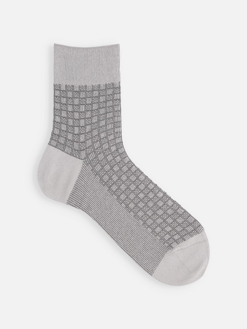 Washi Damier Muster Kurze Socken M