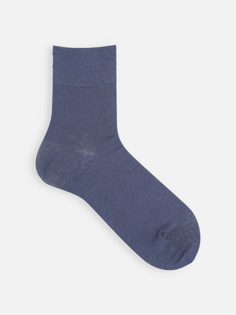 Cotton/Linen Plain Short Socks M