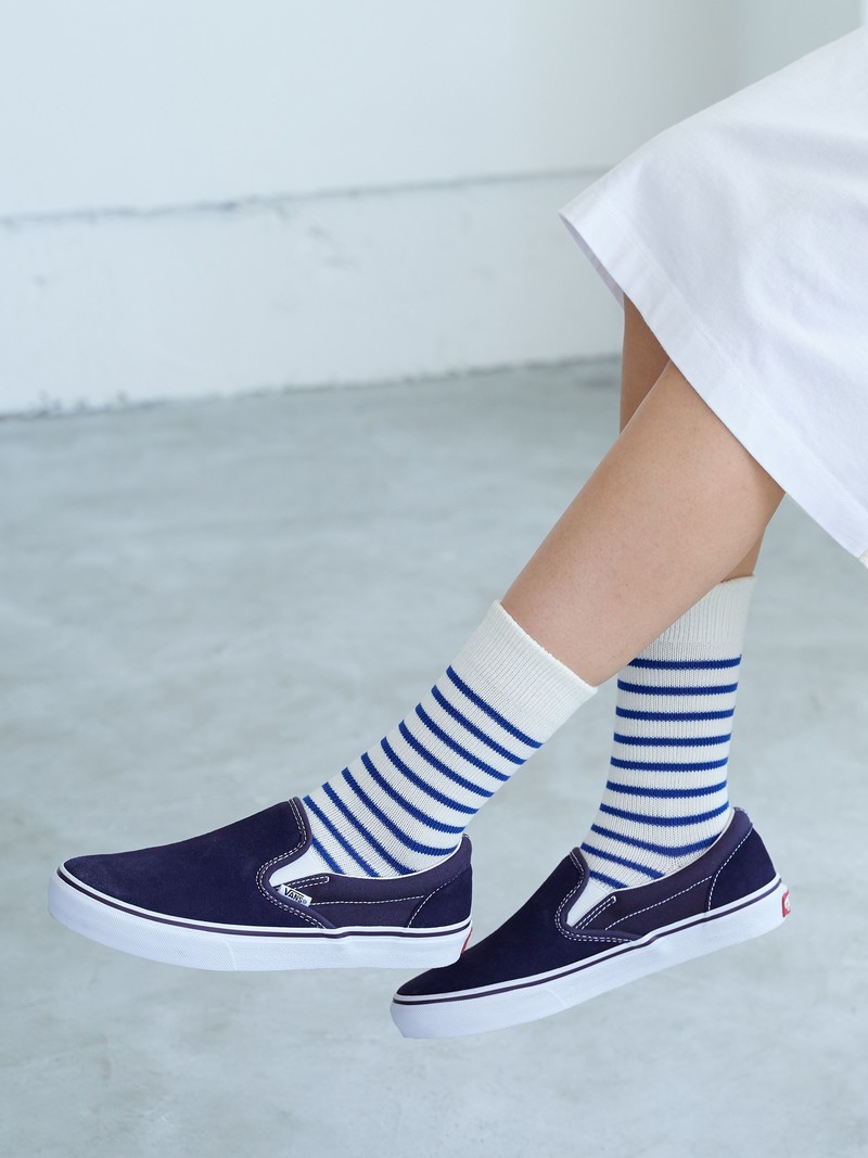 Casual Stripe Crew Socks