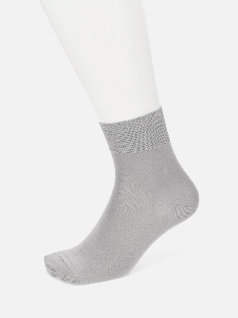 Cotton/Linen Plain Short Socks M