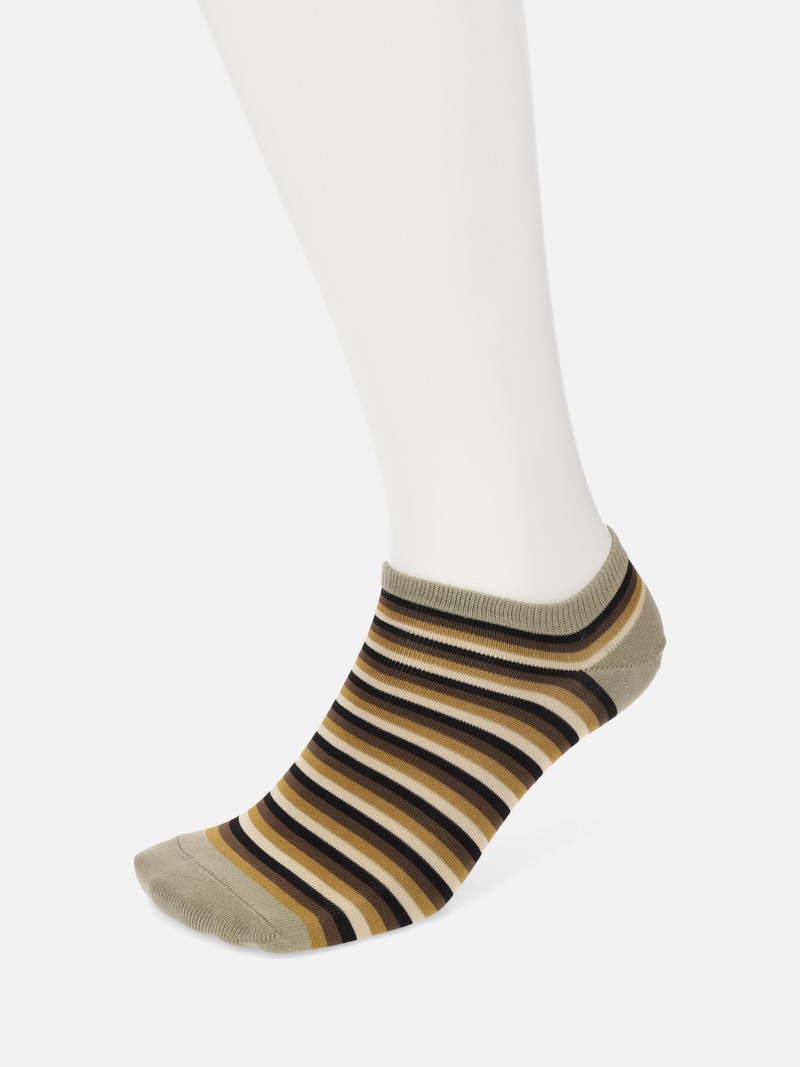 60's Multi-Stripe Trainer Socks M