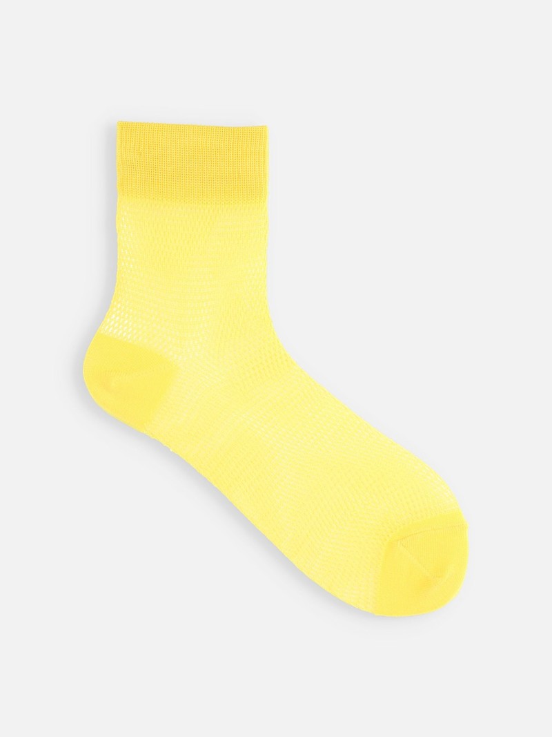 Cotton Mesh Ankle Socks