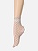 Sheer Fine Dots Low Crew Socks L