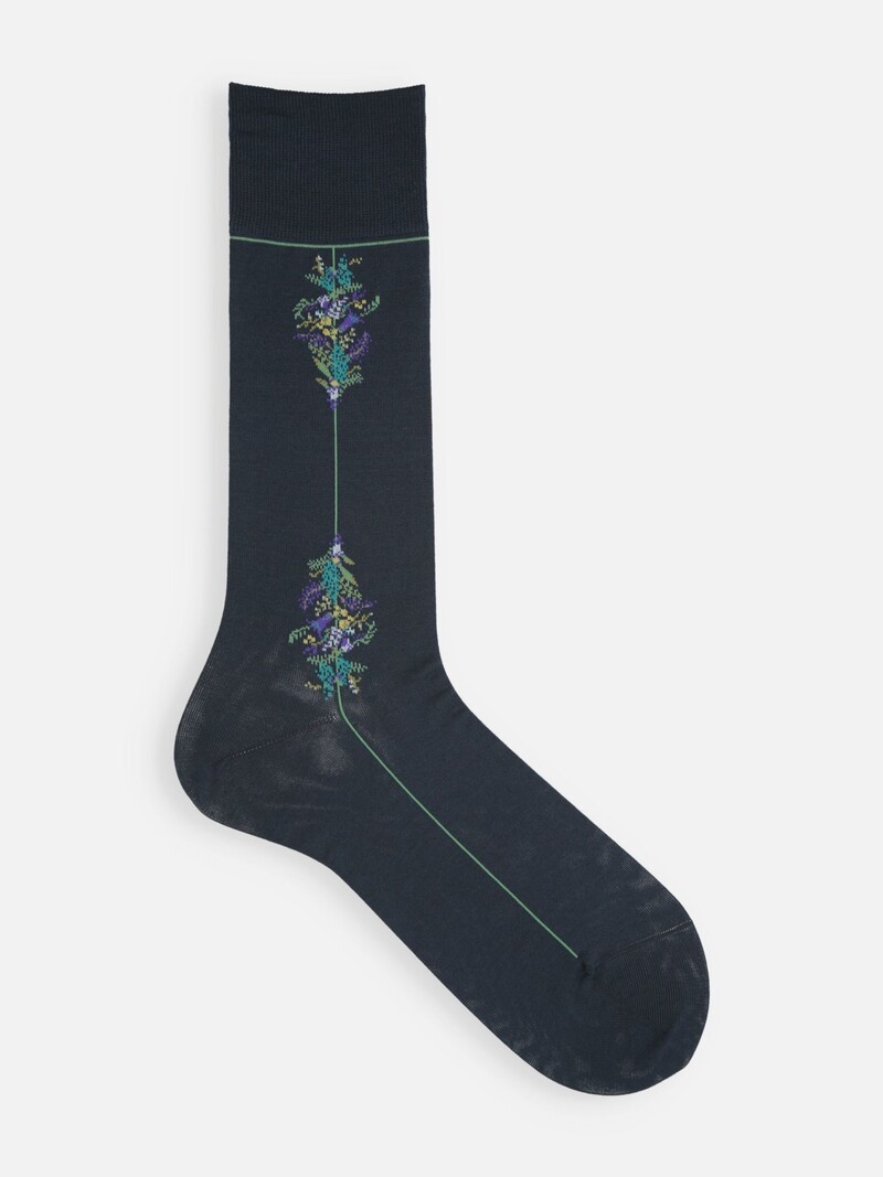 Mi-chaussette fleurs de Swag M
