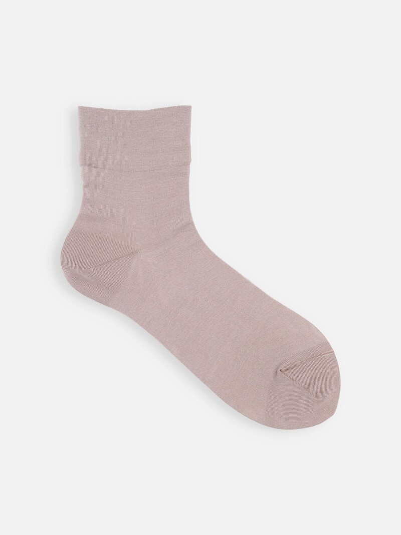 Suvin Gold Cotton Soft Top Low Crew Socks