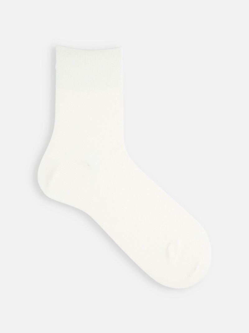 Cotton/Linen Plain Short Socks M