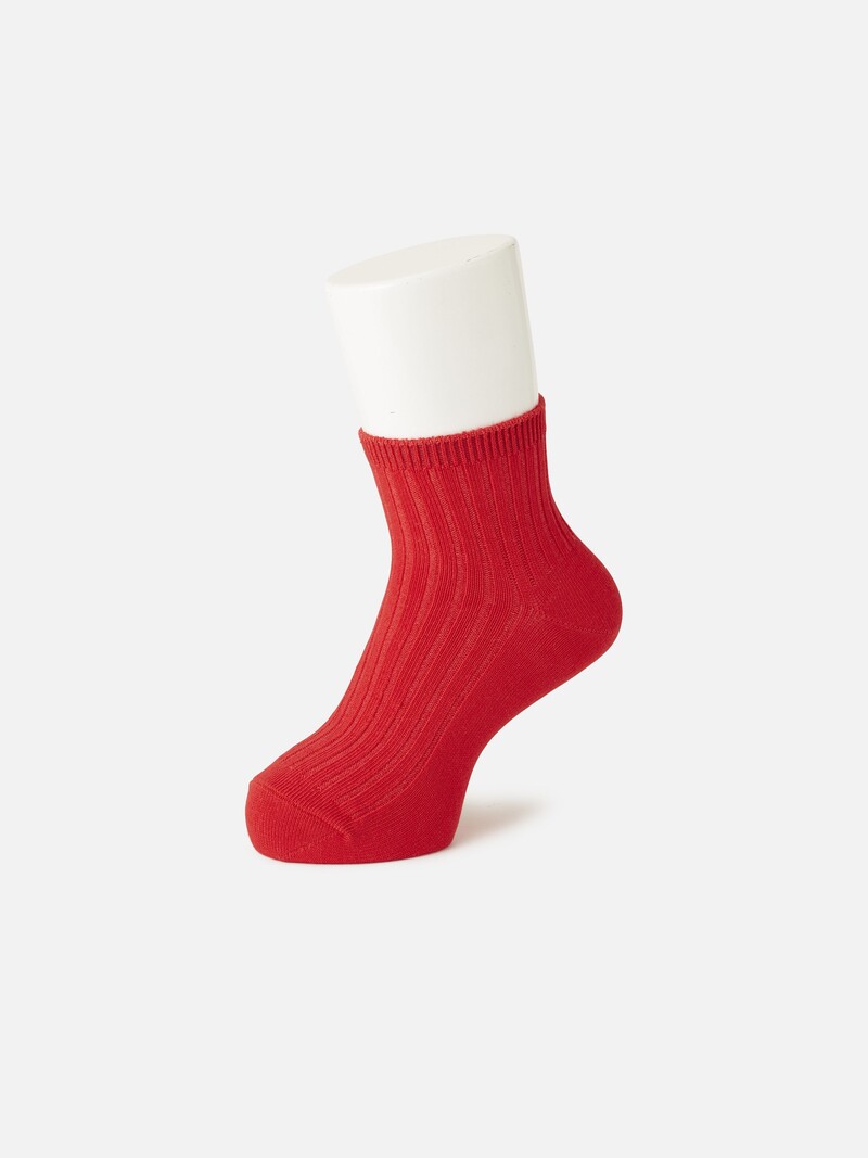 Kid's Cotton Ribbed Short Socks 19-21cm