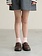 Calcetines tobilleros lisos de algodón acanalado, talla infantil 19-21 cm.