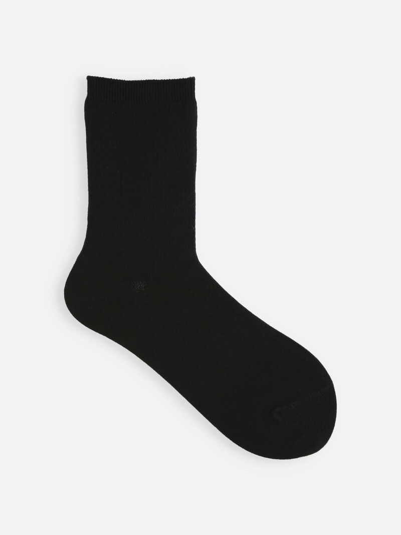 Plain Crew Socks L