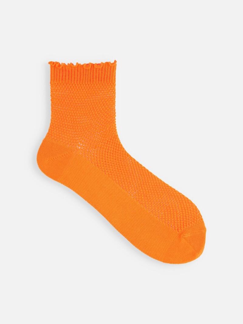 Mellow Top Mesh Low Crew Socken