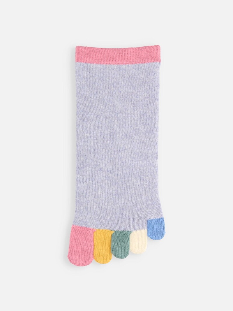 Rainbow 5 Fingers Toe Ankle Socks S