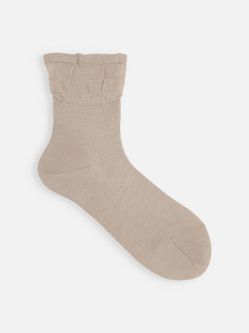 Fine Rayon Silk Ankle Socks