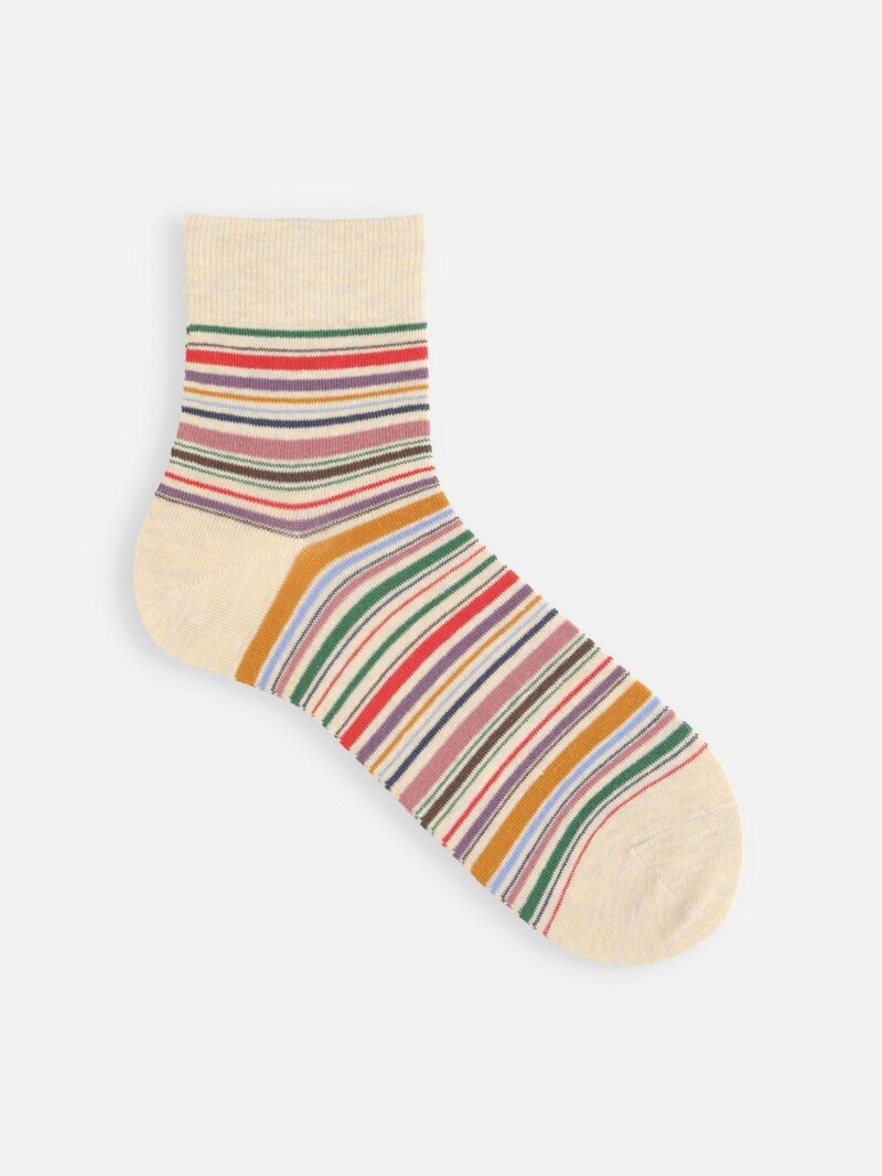 Mehrstreifen-Kurzsocken L