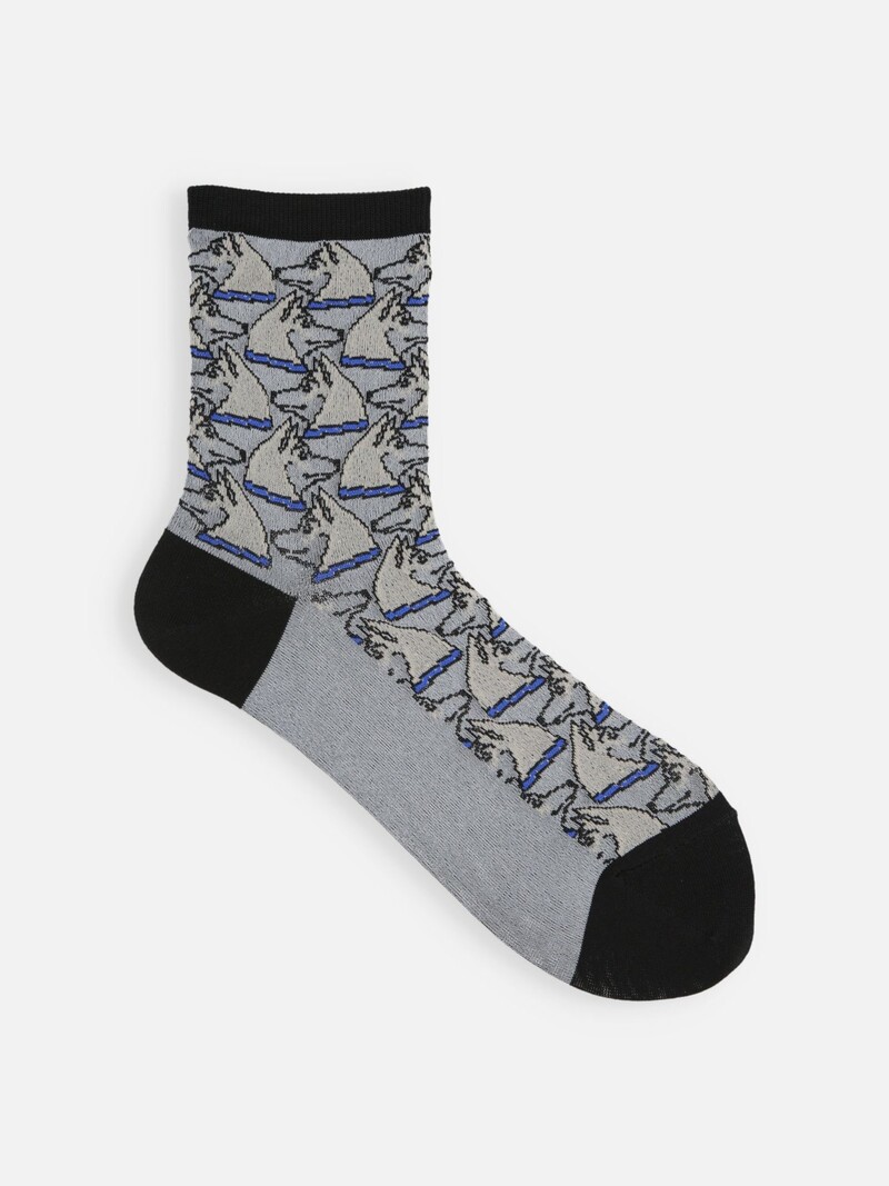 Mi-chaussette motif Manga chiens