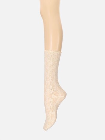 Socquettes femme en polyamide avec pointes et talons lurex