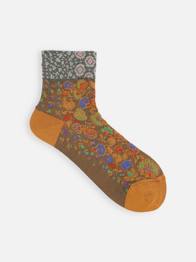 Flower Garden Float Low Crew Socken