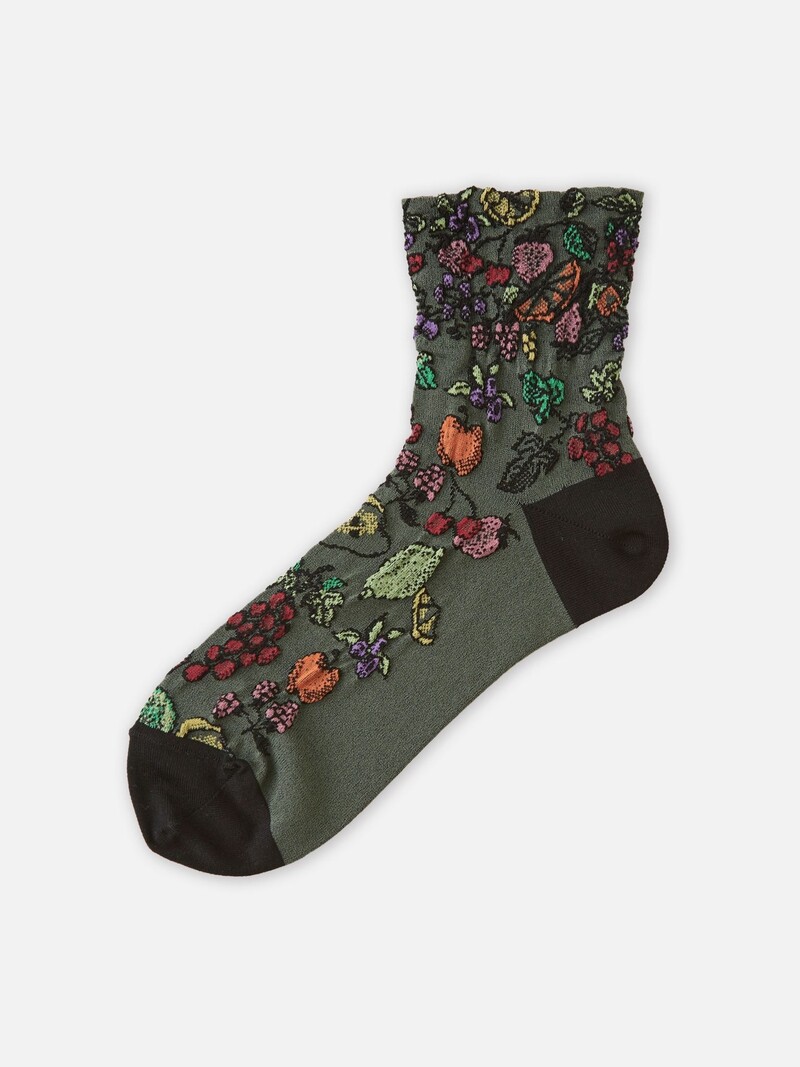 Fruits float low crew socken