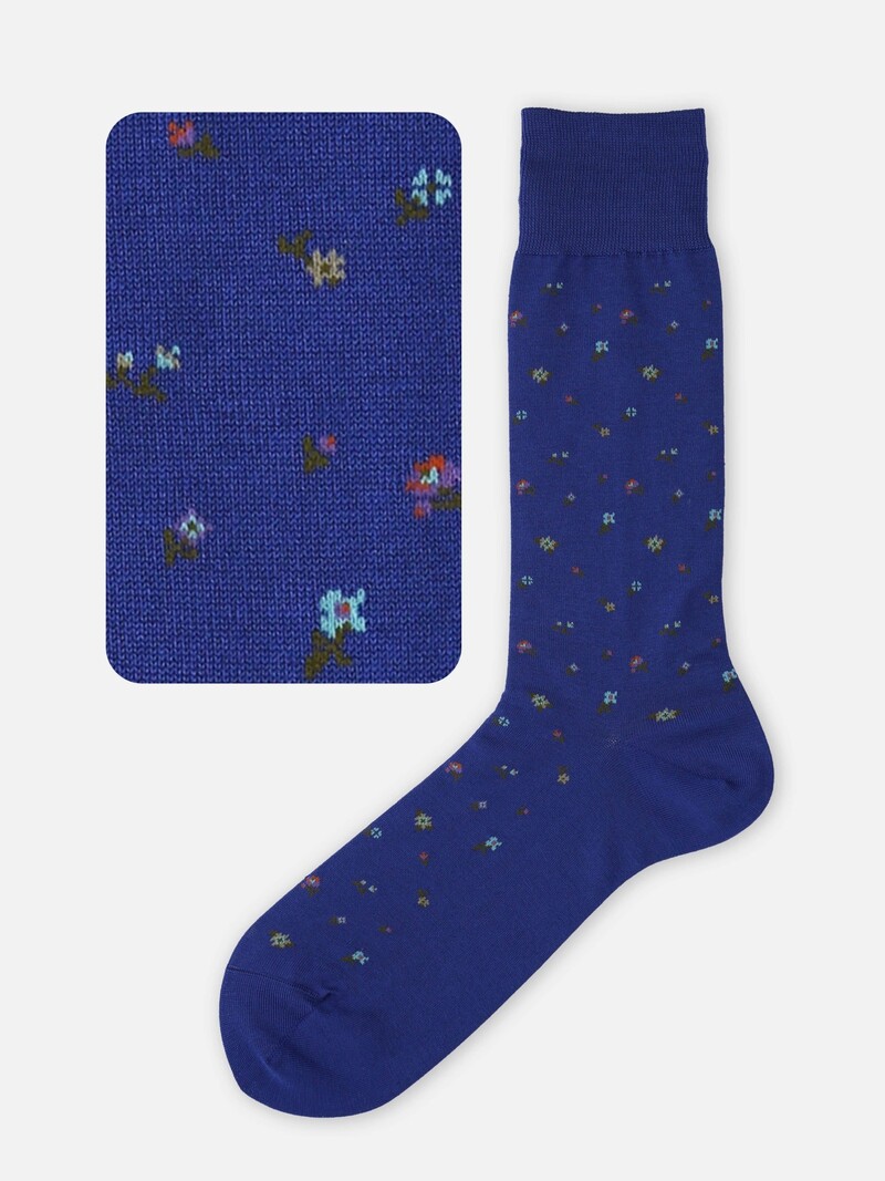 Bunte Blumen Socken M
