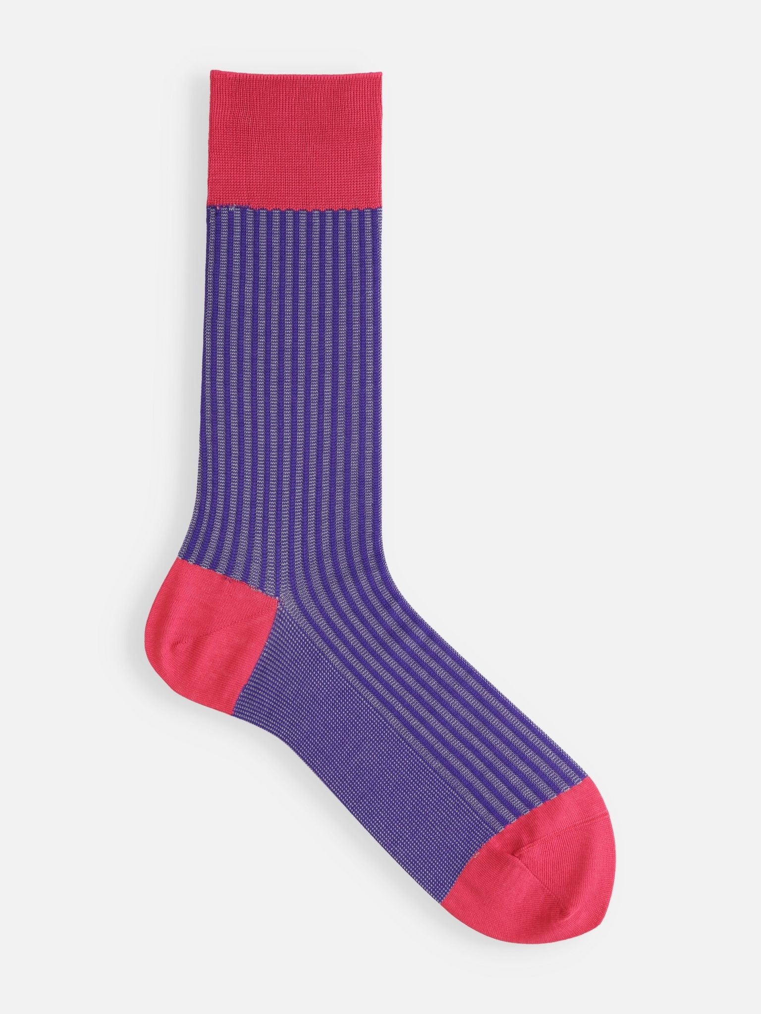 Calcetines jacquard hasta la rodilla de rayas verticales L