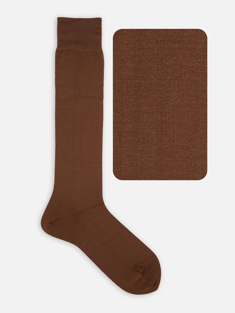 High Socken schlichte Basis-Supima-Baumwolle 220N M