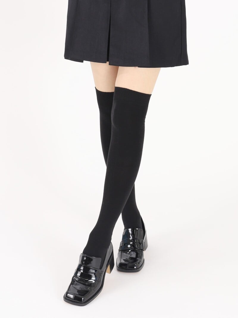 Plain Casual Over The Knee Socks