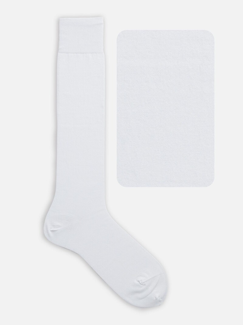 High Socken schlichte Basis-Supima-Baumwolle 220N M