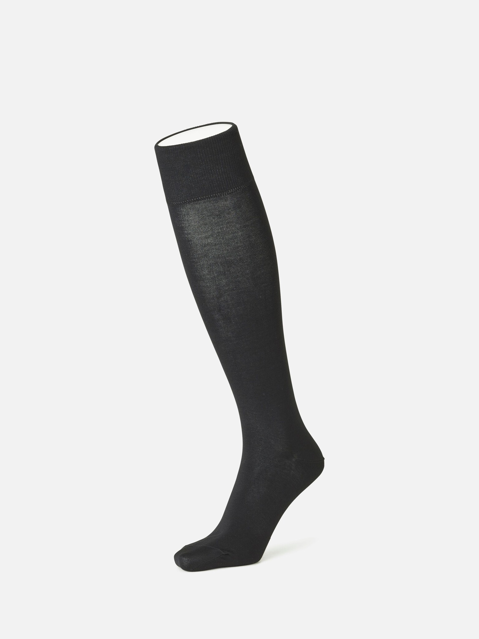Calza alta tinta unita basic cotone Supima 220N M