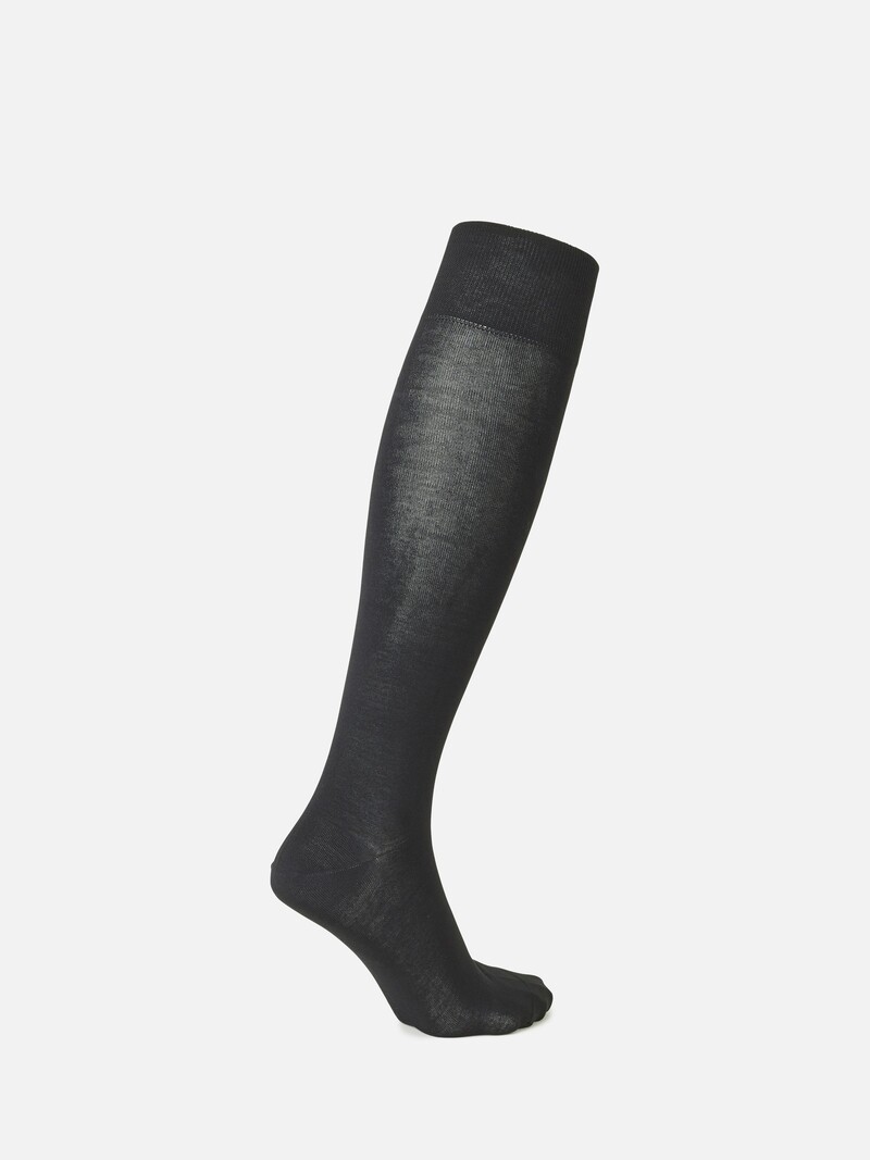 High Socken schlichte Basis-Supima-Baumwolle 220N M