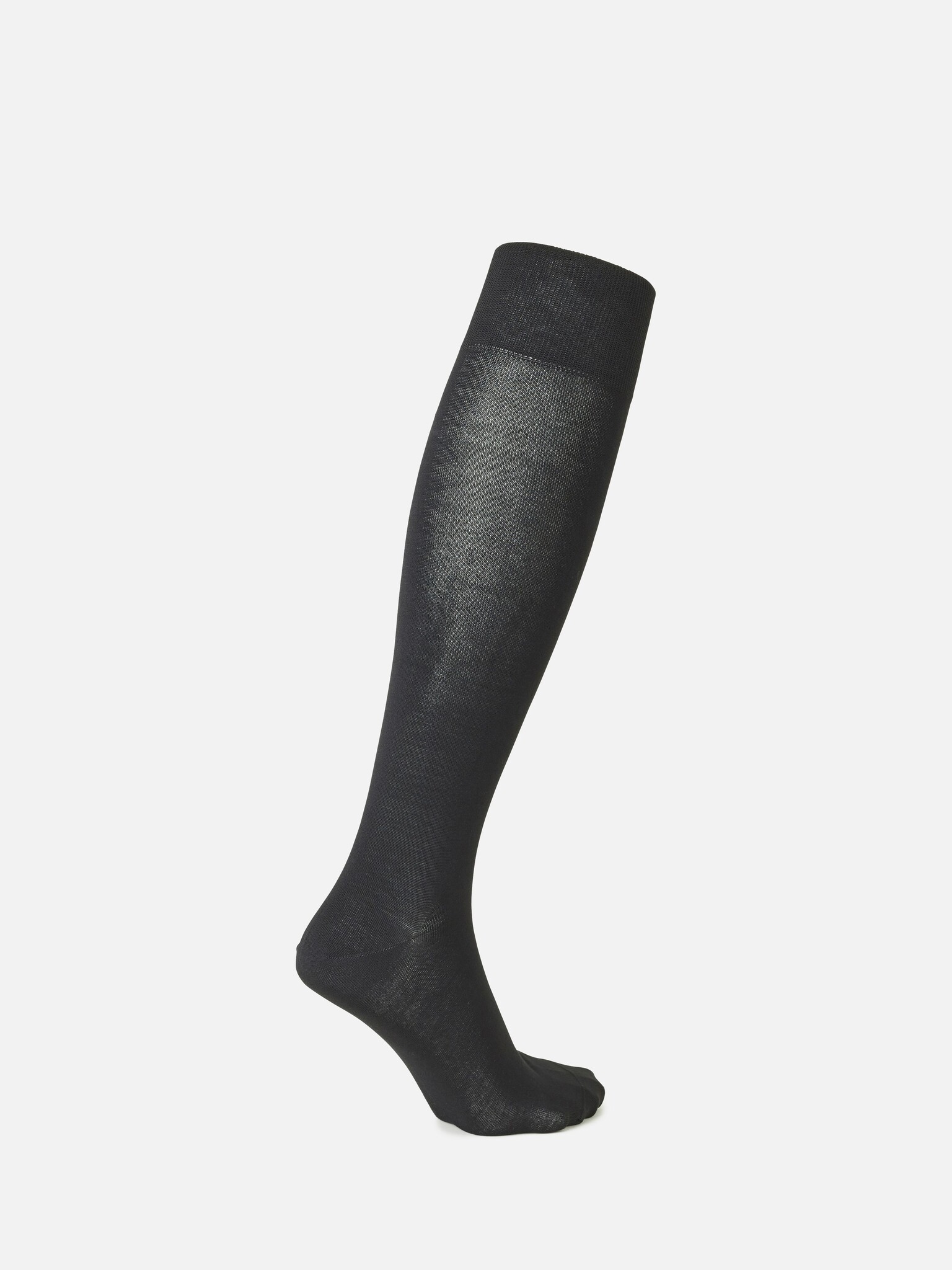Calza alta tinta unita basic cotone Supima 220N M